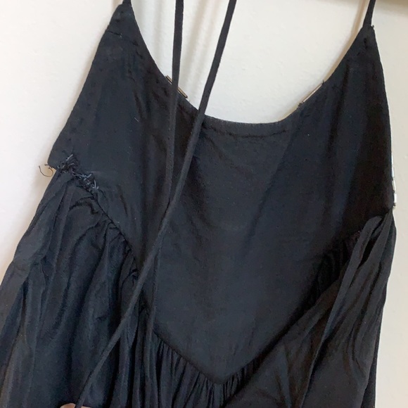 All Saints Black Halter Beaded Silk Dress - Picture 12 of 12